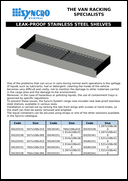 Leak-Proof Stainless Steel Shelves