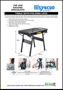 Table with Folding Legs