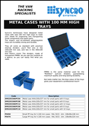 Metal Cases with 100 mm High Trays